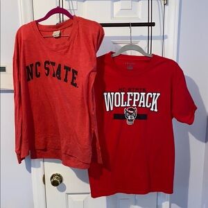 NC State merch women’s long sleeve shirt, t-shirt, size medium, preowned